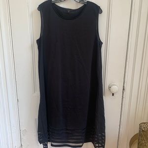 NWOT COS black cotton tank dress